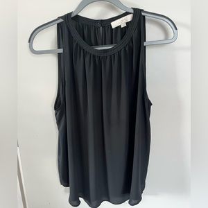 LOFT Women’s Size Large Black Shell Tank